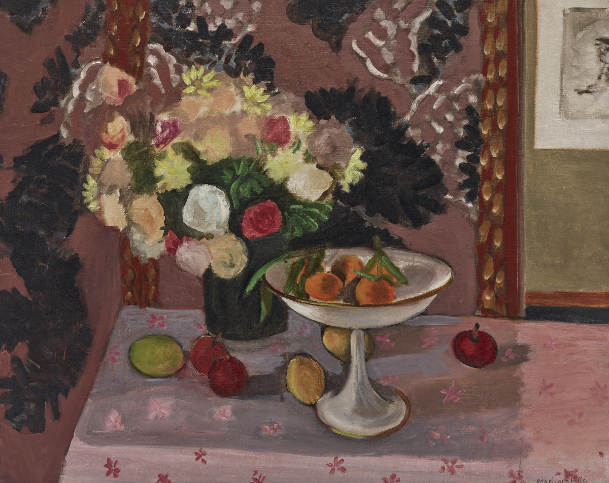Henri Matisse 花瓶と果物 リトグラフ　額縁入り Henri Matisse Art Print: Etruscan Vase, Fruits & Flowers 13 - Etsy